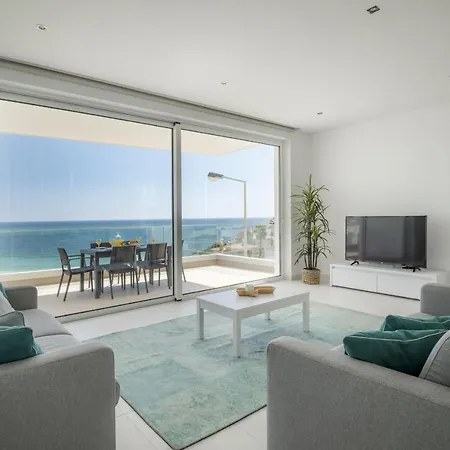 Apartment 5 Star Beach View In Porto De Mos 150 Metres From The Beach *