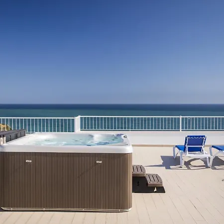 Apartment 5 Star Beach View In Porto De Mos 150 Metres From The Beach